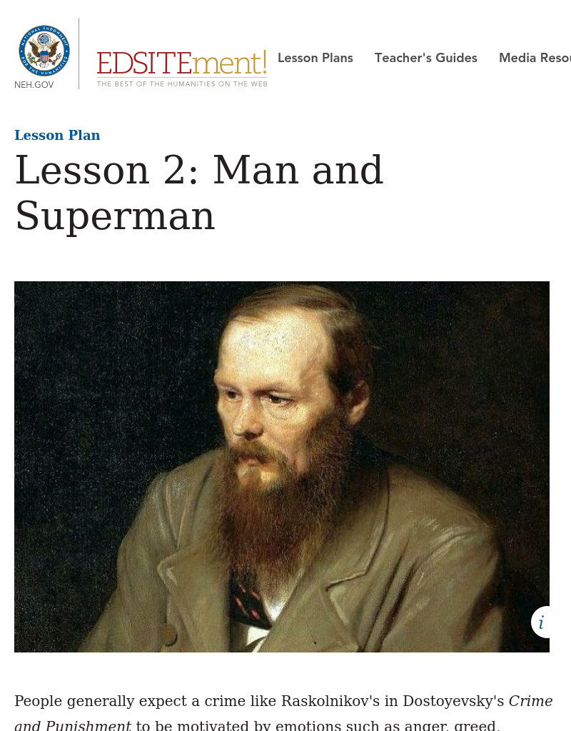 Man and Superman Lesson Plan