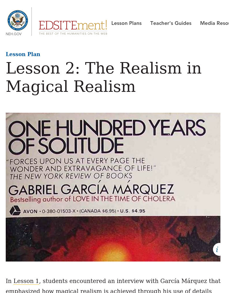 The Realism in Magical Realism Lesson Plan