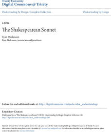 The Shakespearean Sonnet Unit Plan