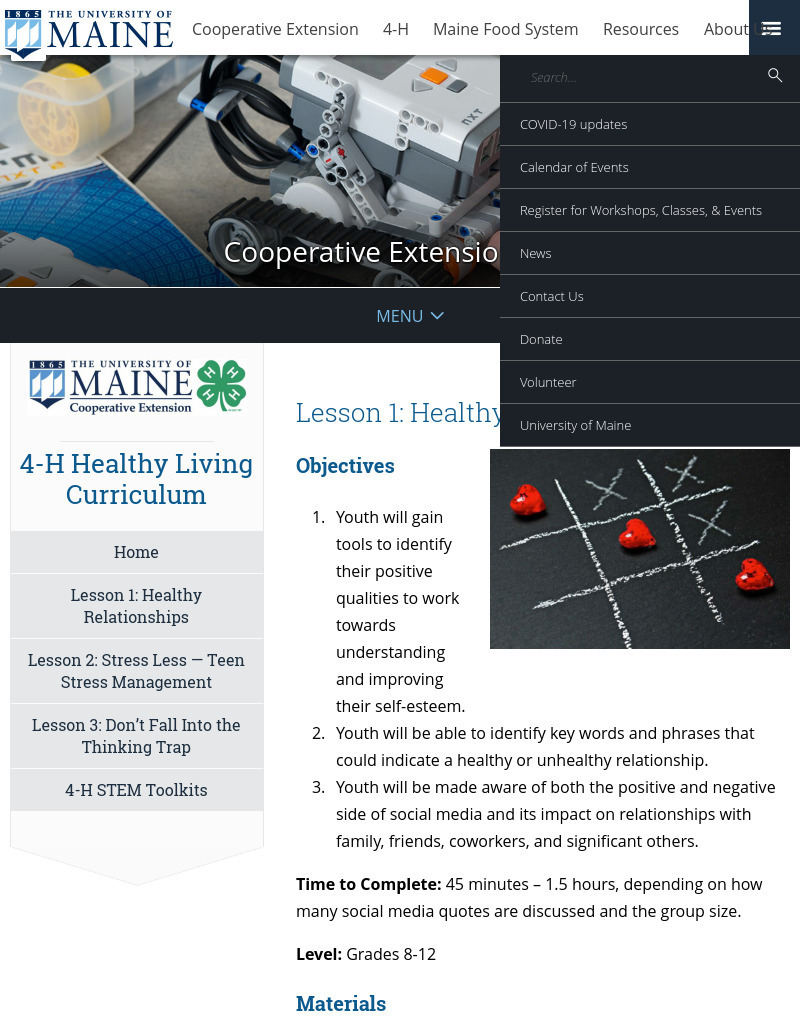 Healthy Relationships Lesson Plan