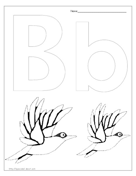 Letter B Lesson Plan