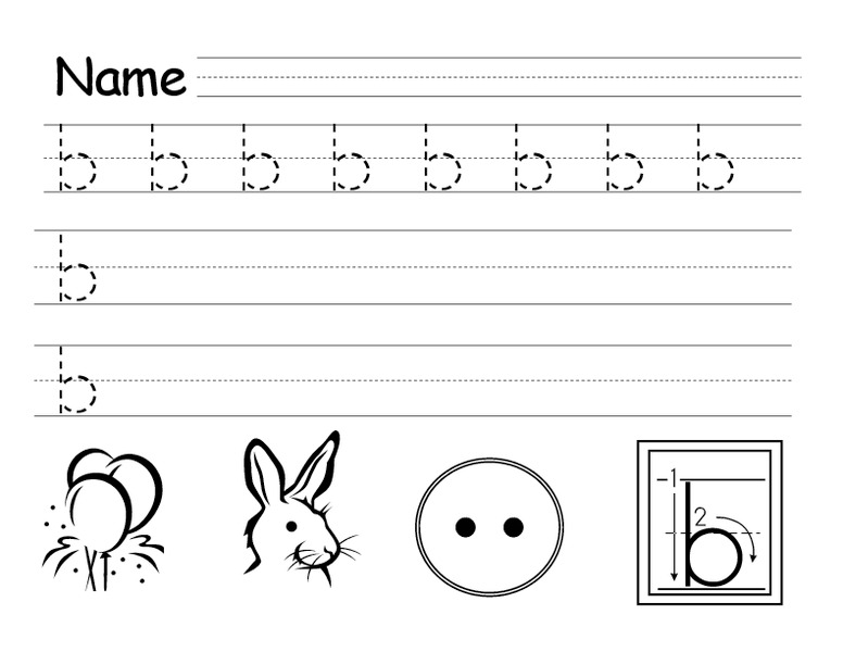 Letter b Lesson Plan