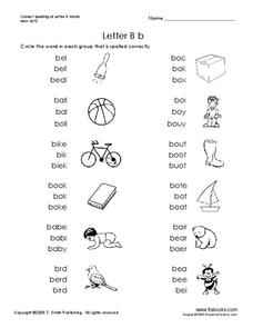 Letter B Worksheet