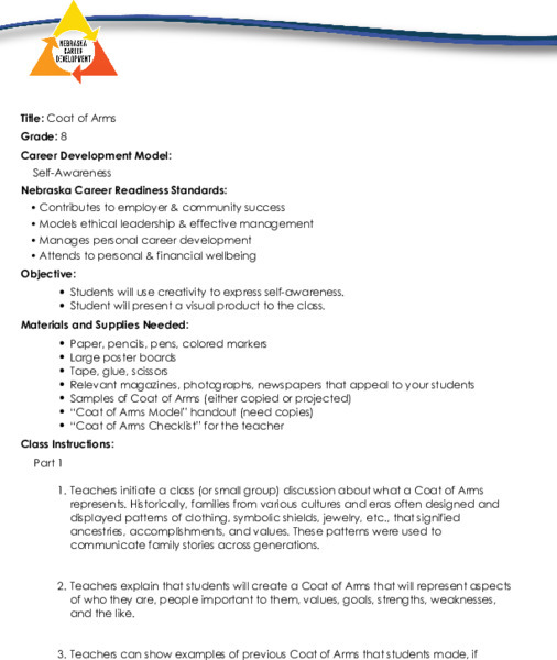 Coat of Arms Lesson Plan