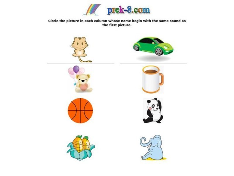 Letter C Sound Worksheet