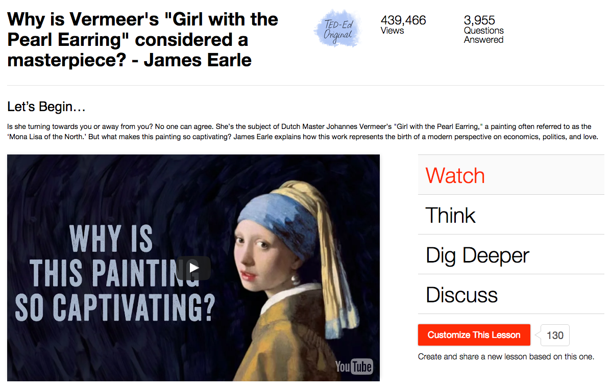 Why Is Vermeer's "Girl with the Pearl Earring" Considered a Masterpiece? Instructional Video