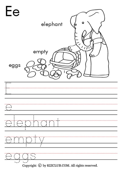 Letter Ee Lesson Plan