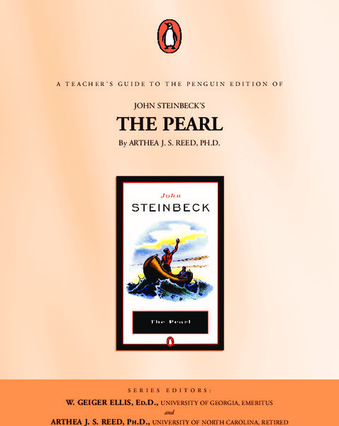 A Teacher's Guide to the Penguin Edition of John Steinbeck's The Pearl Study Guide