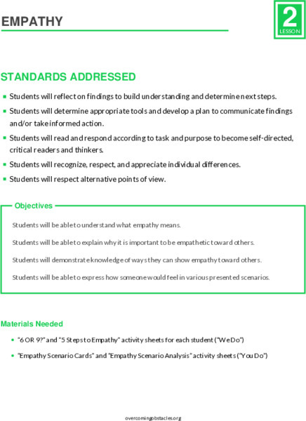 Empathy Lesson Plan