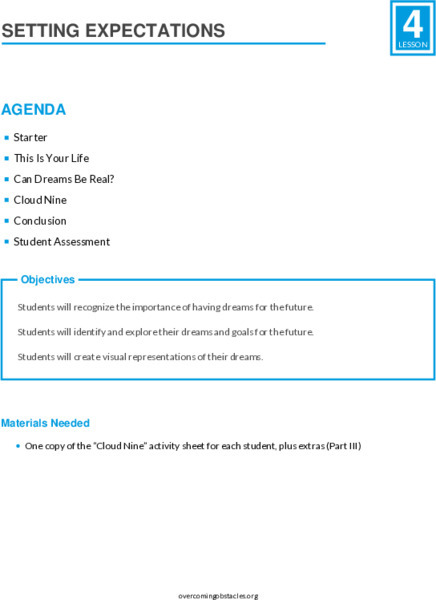 Setting Expectations Lesson Plan