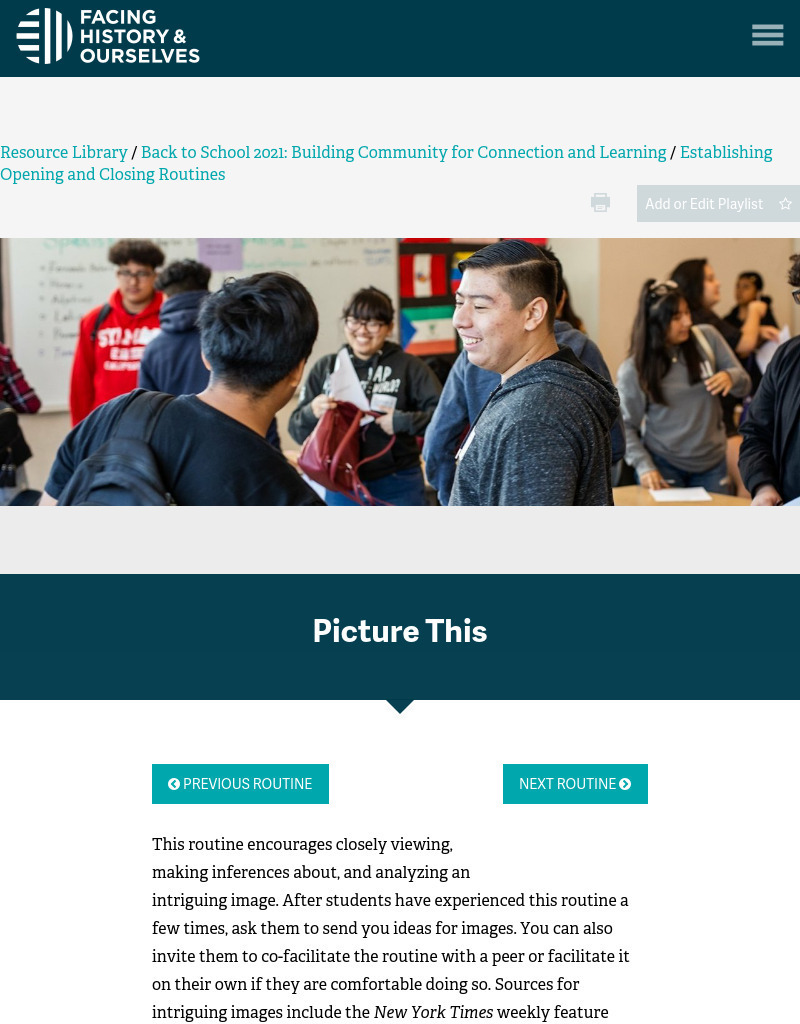 Picture This Activity