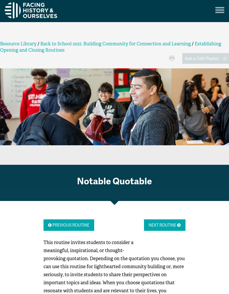 Notable Quotable Activity