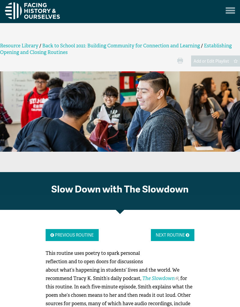 Slow Down with The Slowdown Activity