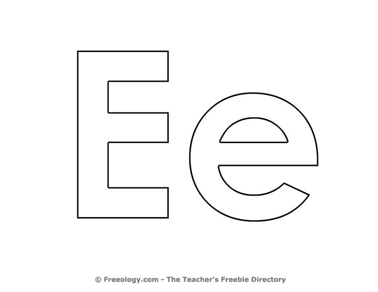 Letter Ee Printables
