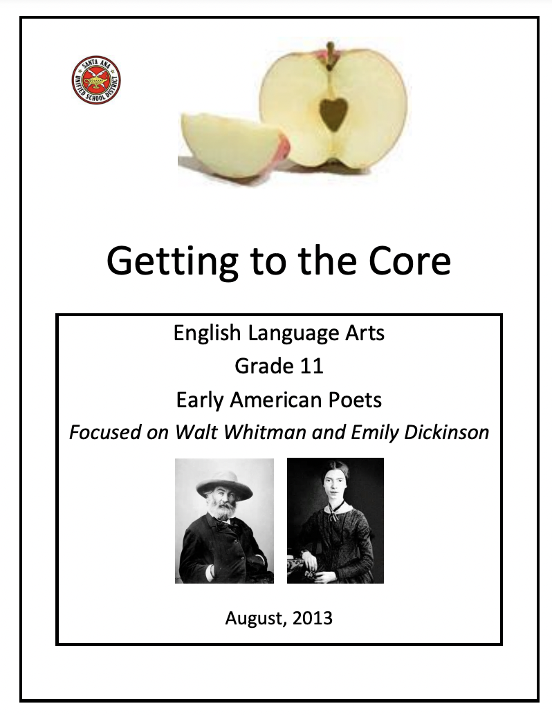 Getting to the Core: Early American Poets Unit Plan