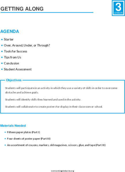 Getting Along Lesson Plan