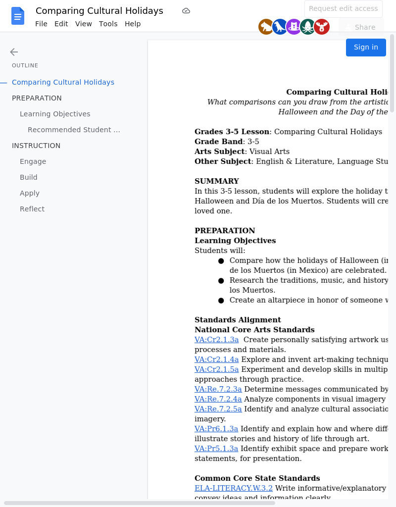 Comparing Cultural Holidays Lesson Plan