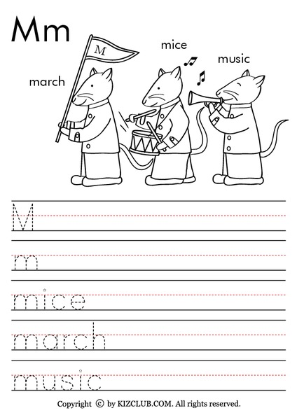Letter M Worksheet