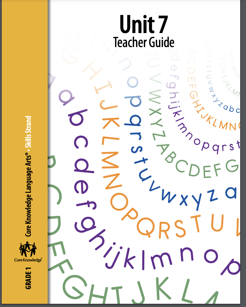 First Grade Skills Unit 7 Unit Plan