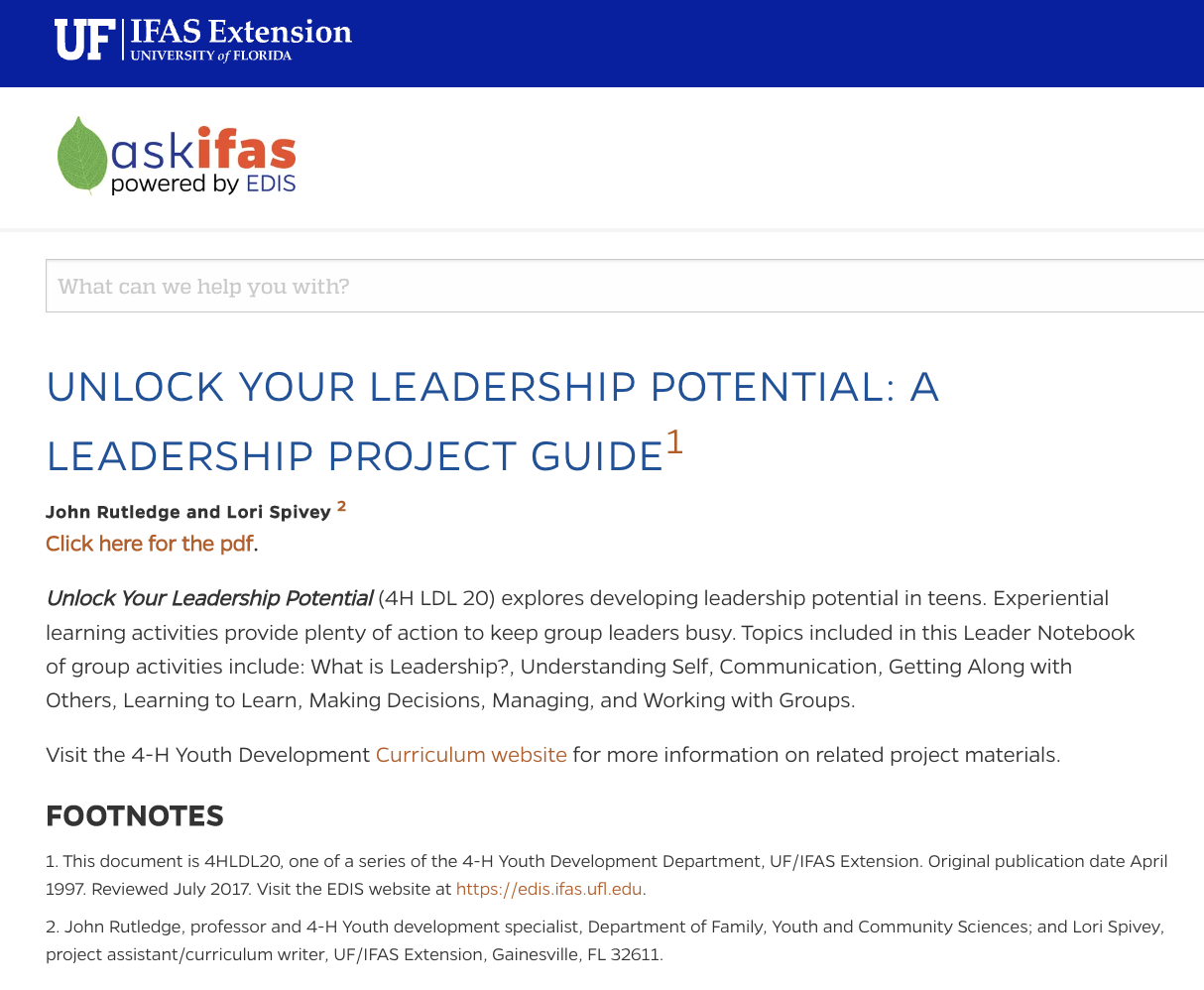 Unlock Your Leadership Potential: A Leadership Project Guide Unit Plan