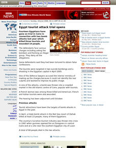 Bbc: Egypt Tourist Attack Trial Opens Article