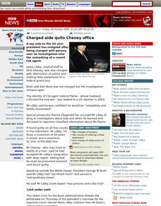 Bbc: Charged Aide Quits Cheney Office Handout