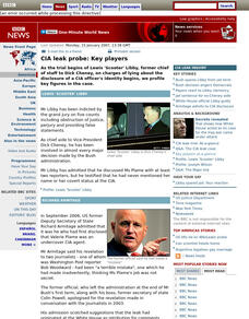 Bbc: Cia Leak Probe: Key Players Handout