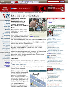 Bbc: Police Told to Clear New Orleans Handout