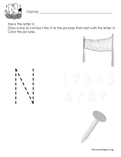 Letter N Lesson Plan