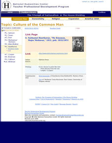 National Humanities Center: Toolbox Library: Nathaniel Hawthorne: "My Kinsman, Major Molineux" Primary