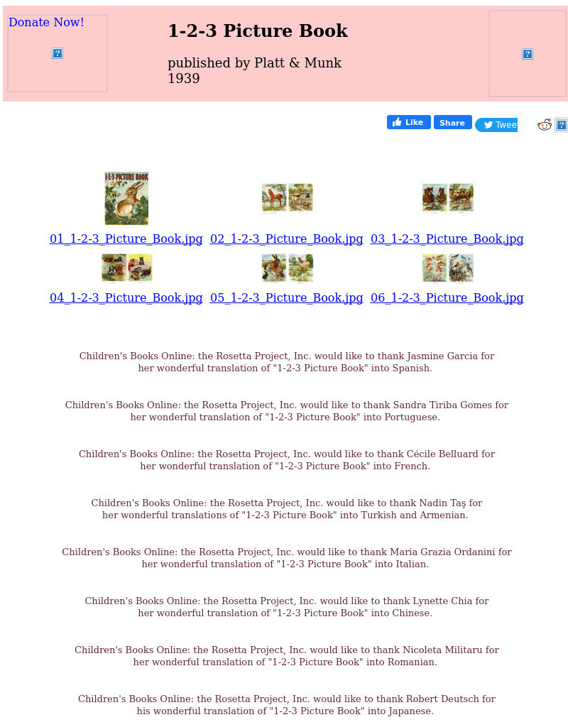 Children's Books Online: 1 2 3 Picture Book eBook