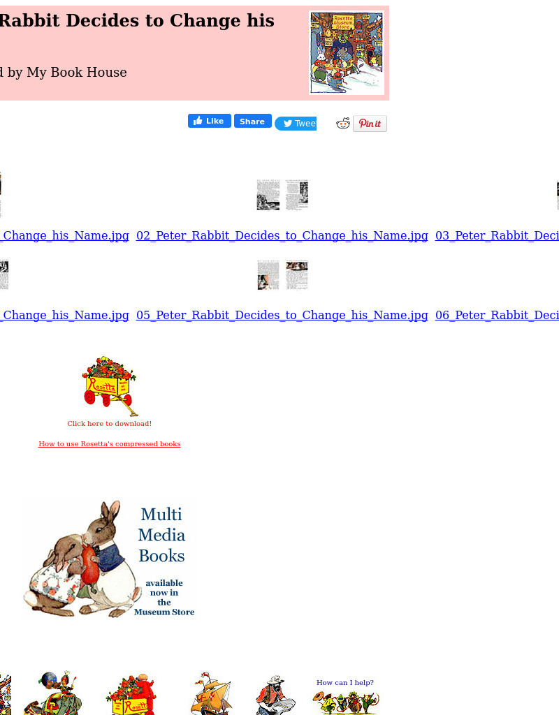 Children's Books Online: Peter Rabbit Decides to Change His Name eBook