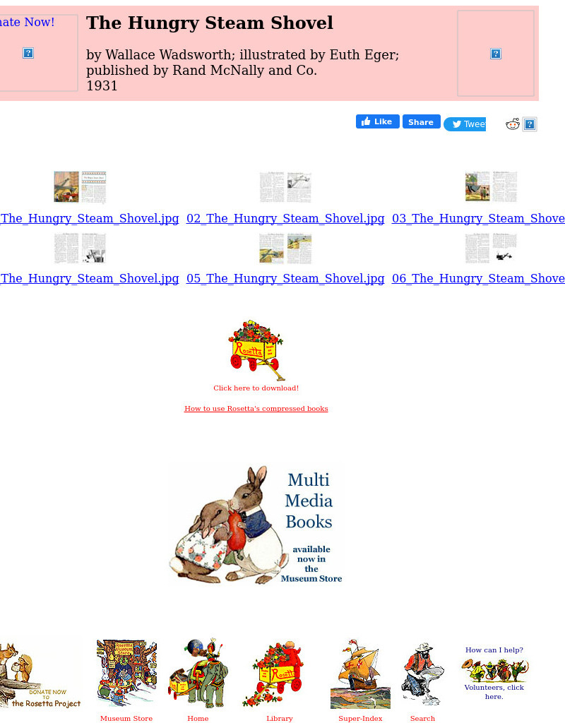 Children's Books Online: The Hungry Steam Shovel eBook