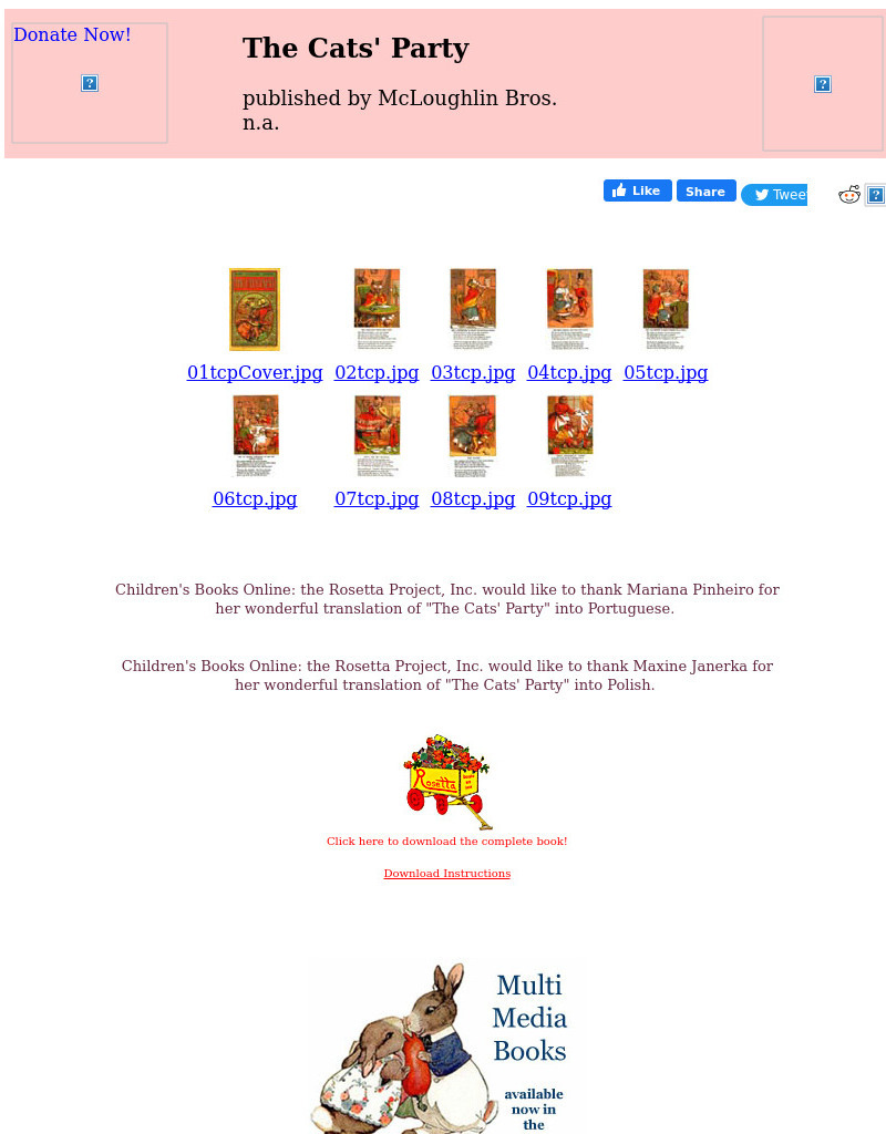 Children's Books Online: The Cats' Party eBook