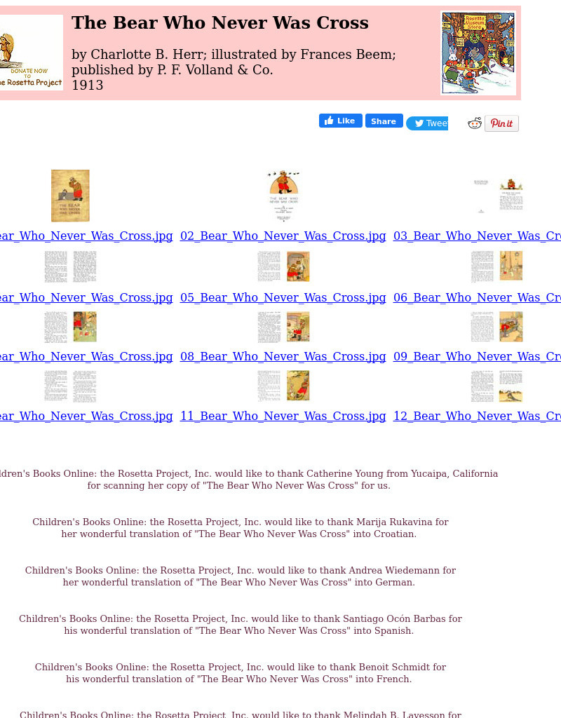 Children's Books Online: The Bear Who Never Was Cross eBook