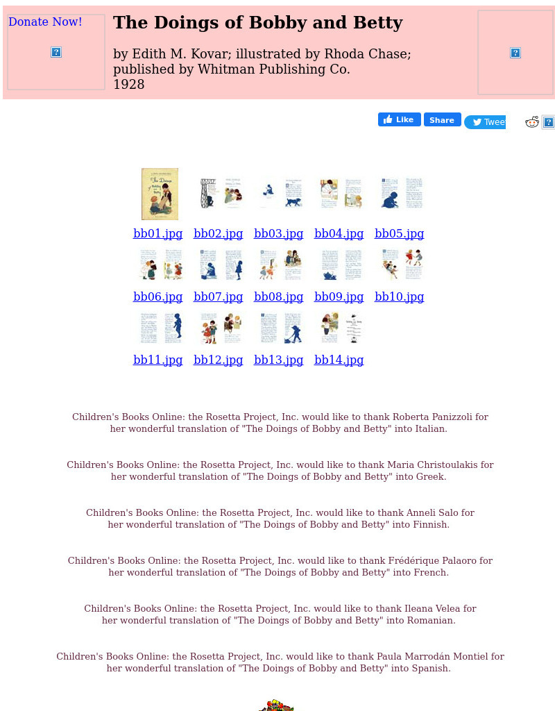 Children's Books Online: The Doings of Bobby and Betty eBook