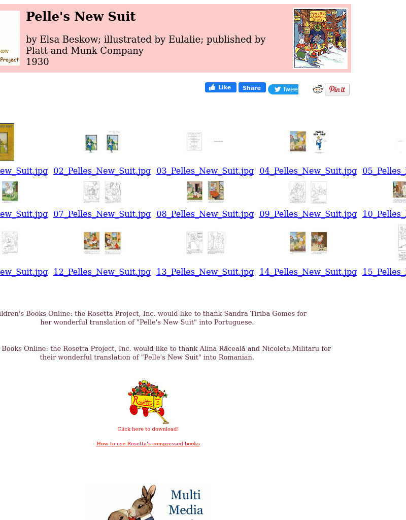 Children's Books Online: Pelle's New Suit eBook