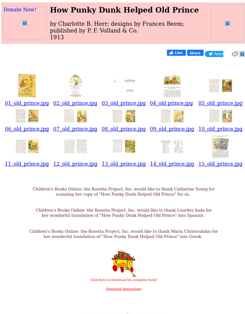 Children's Books Online: How Punky Dunk Helped Old Prince eBook