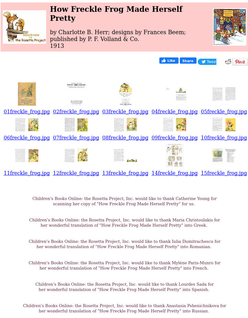 Children's Books Online: How Freckle Frog Made Herself Pretty eBook