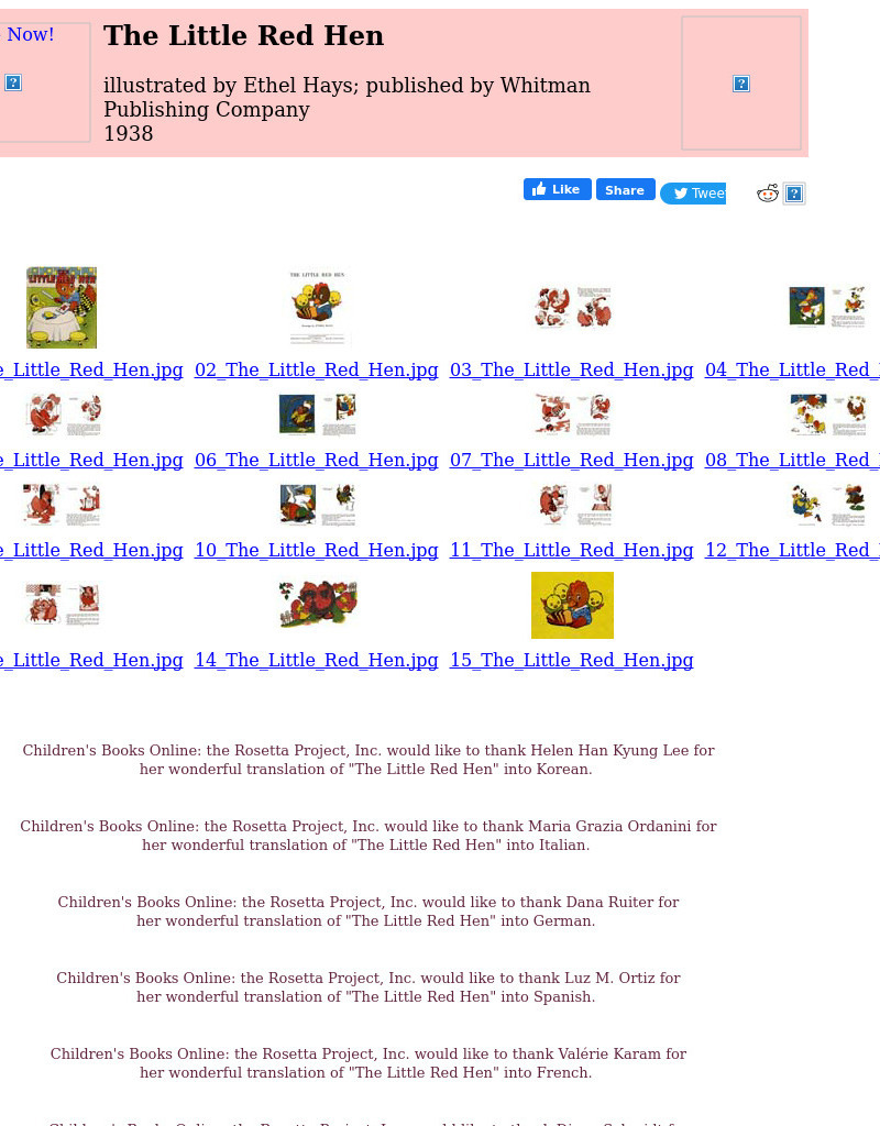 Children's Books Online: The Little Red Hen eBook