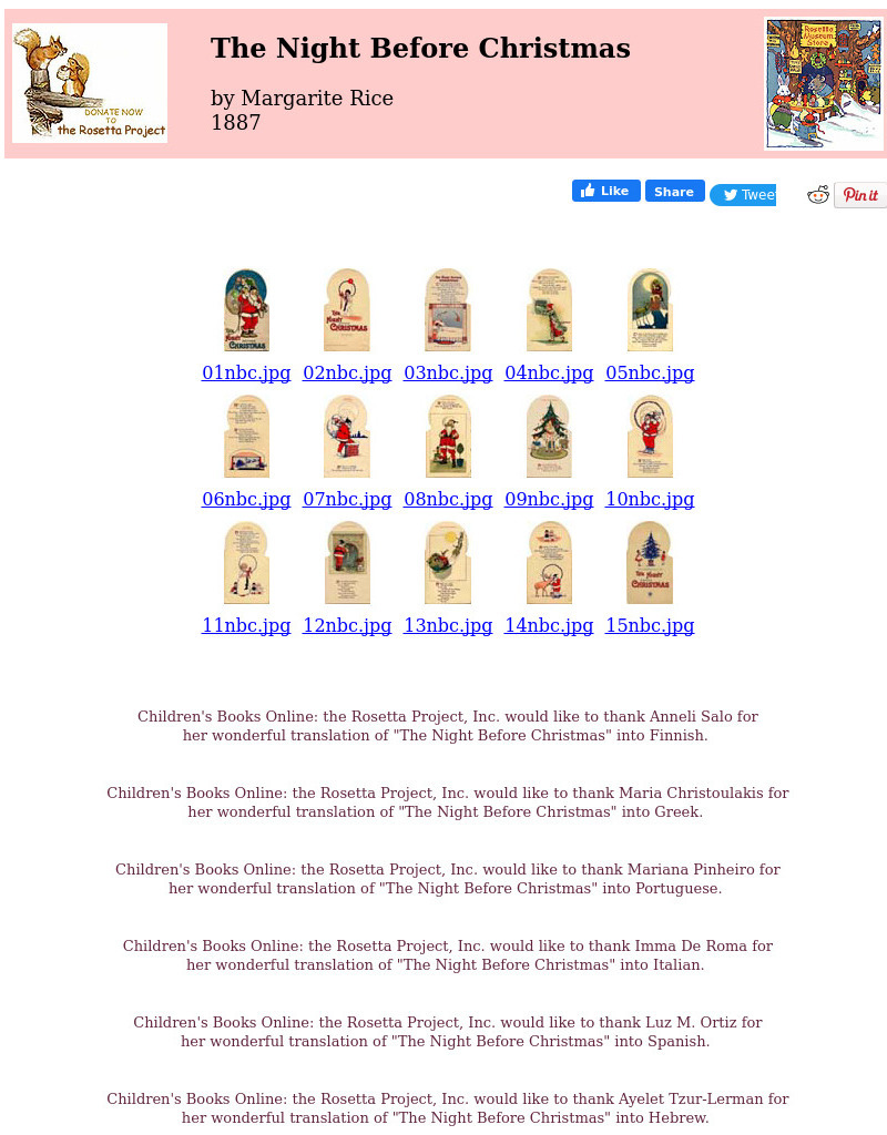 Children's Books Online: The Night Before Christmas eBook