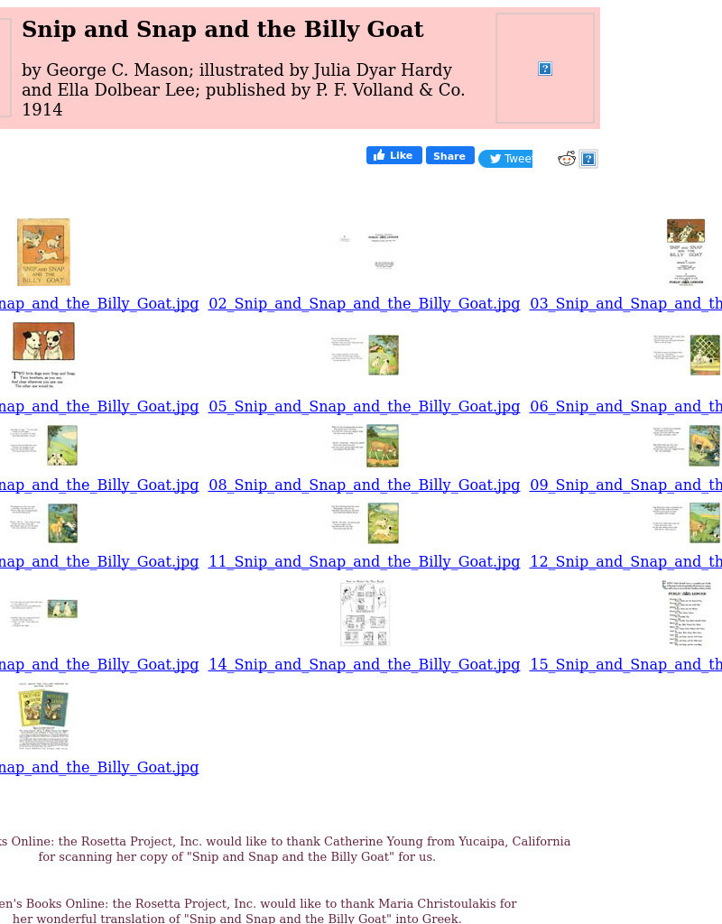 Children's Books Online: Snip and Snap and the Billy Goat eBook