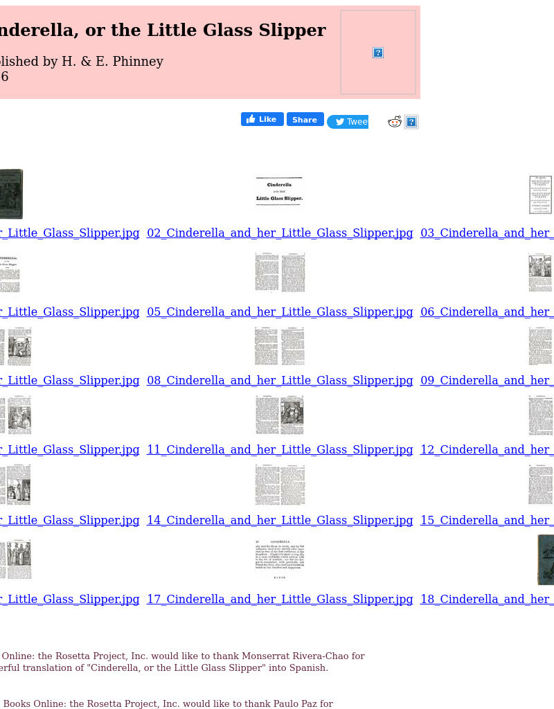 Children's Books Online: Cinderella, or the Little Glass Slipper eBook