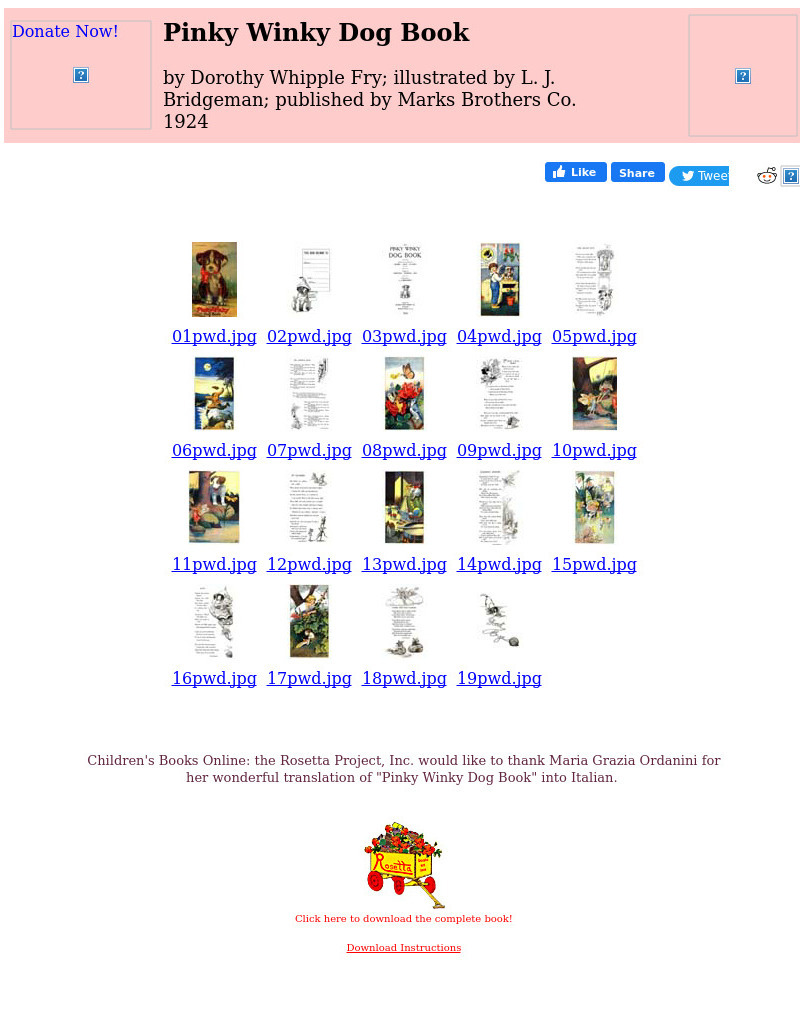 Children's Books Online: Pinky Winky Dog Book eBook