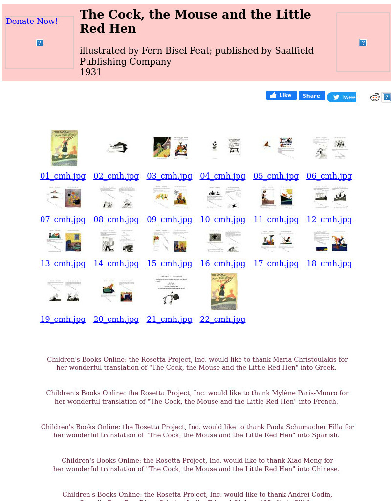 Children's Books Online: The Cock, the Mouse and the Little Red Hen eBook