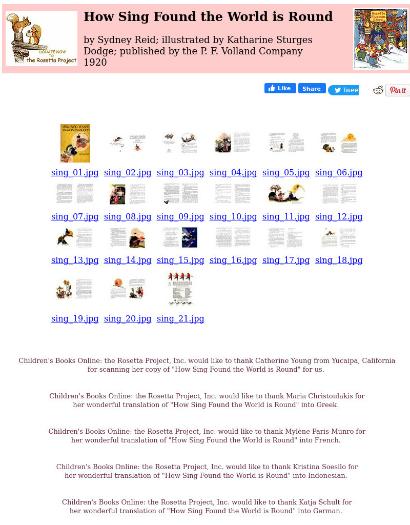 Children's Books Online: How Sing Found the World Is Round eBook