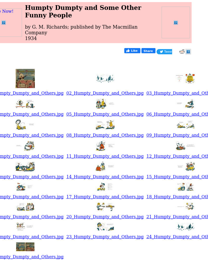 Children's Books Online: Humpty Dumpty and Some Other Funny People eBook