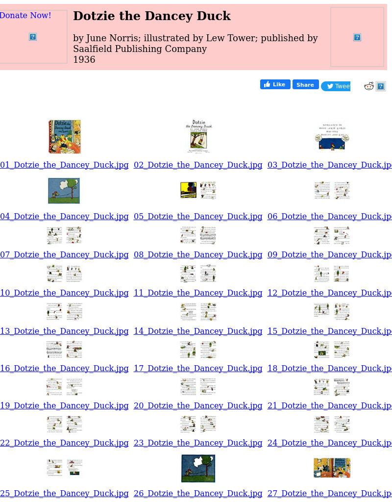 Children's Books Online: Dotzie the Dancey Duck eBook