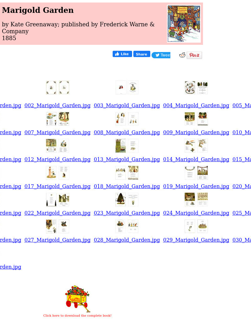 Children's Books Online: Marigold Garden eBook