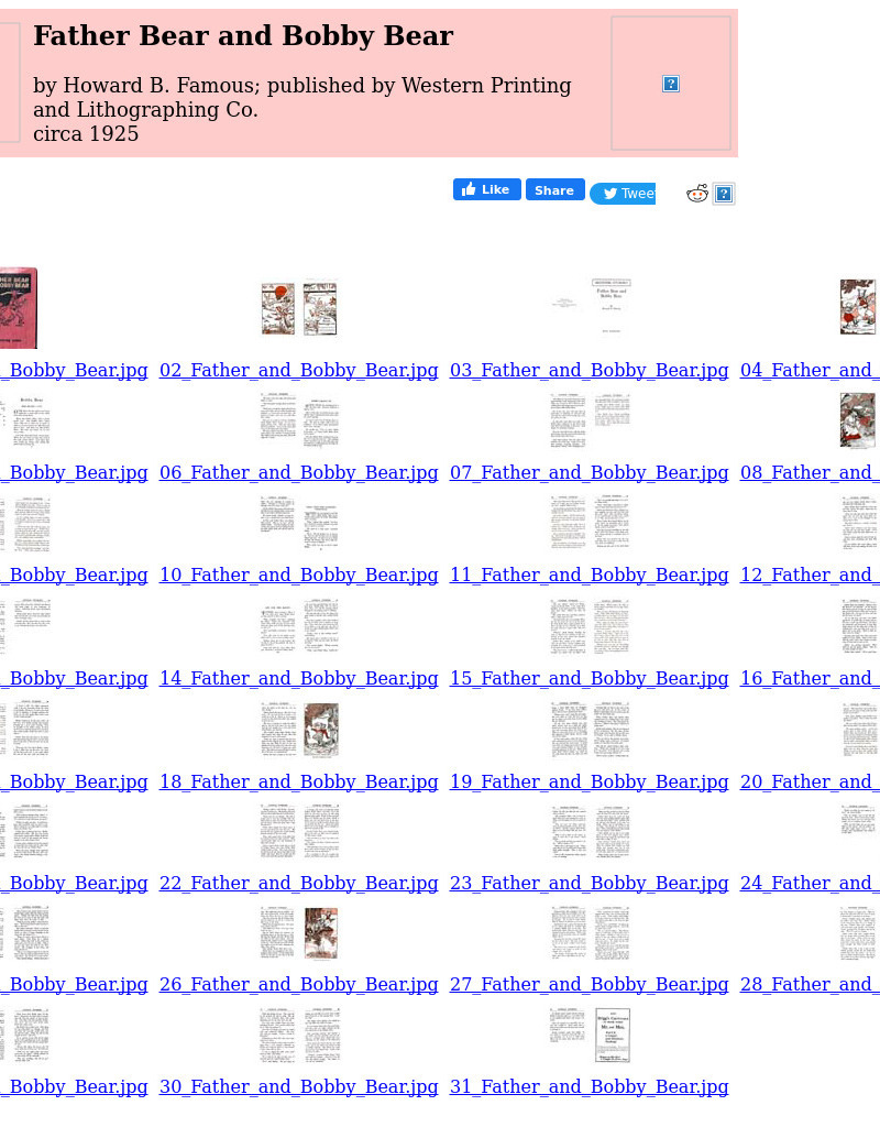 Children's Books Online: Father Bear and Bobby Bear eBook